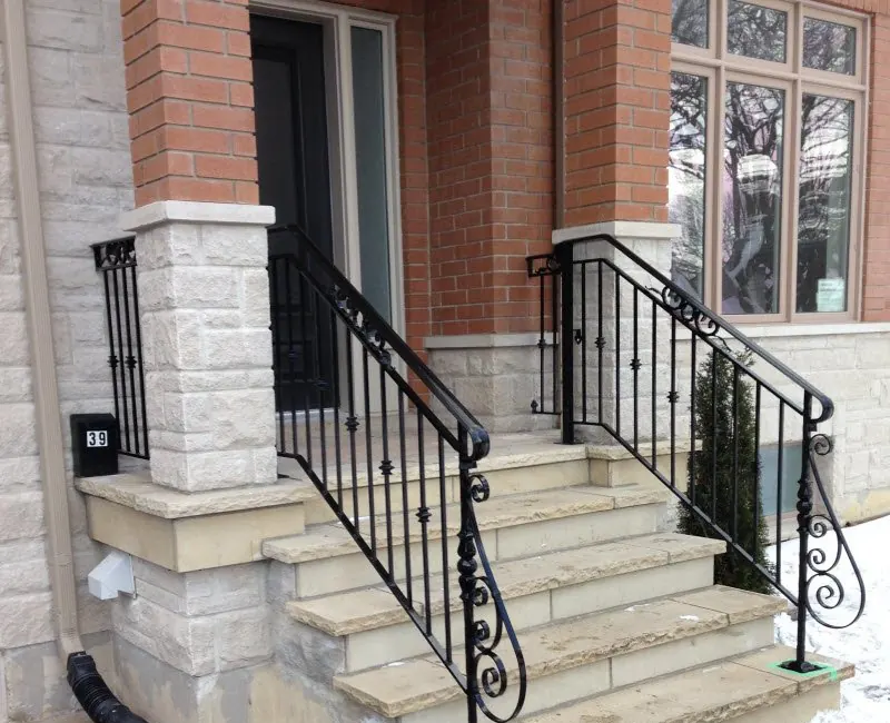 Iron step railings Milton