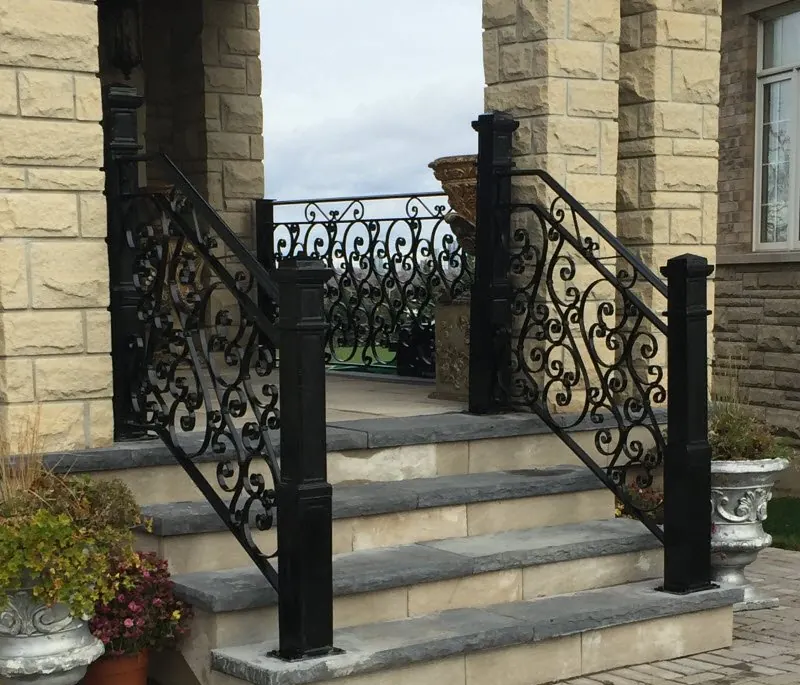 Wrought iron porch railings Mississauga