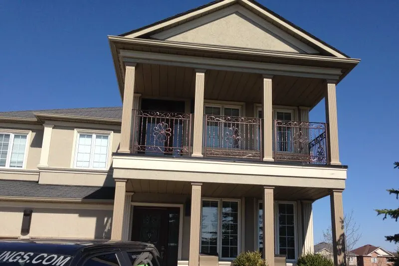 Wrought iron balcony railing Markham
